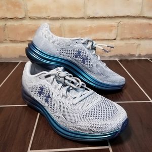 UNDER ARMOUR Men's Liquify Grey/Blue Running Shoes